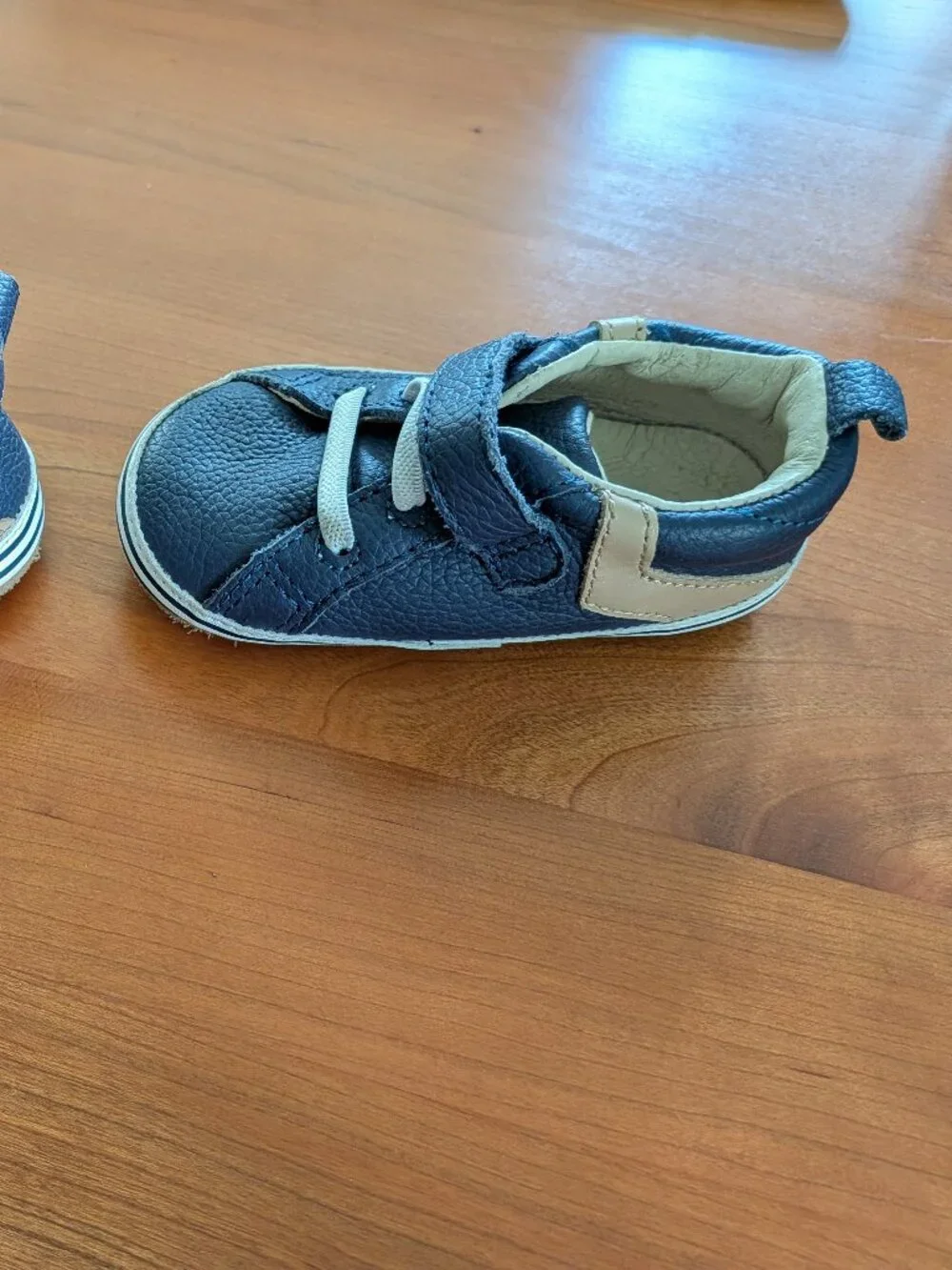 Robeez Leather Walkers 9-12 months - Navy Blue